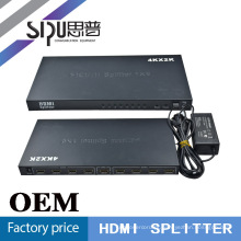 SIPU Metal caso hdmi divisor 1 x 8 para suporte HDTV 4 k * 2 k prata, cor preta